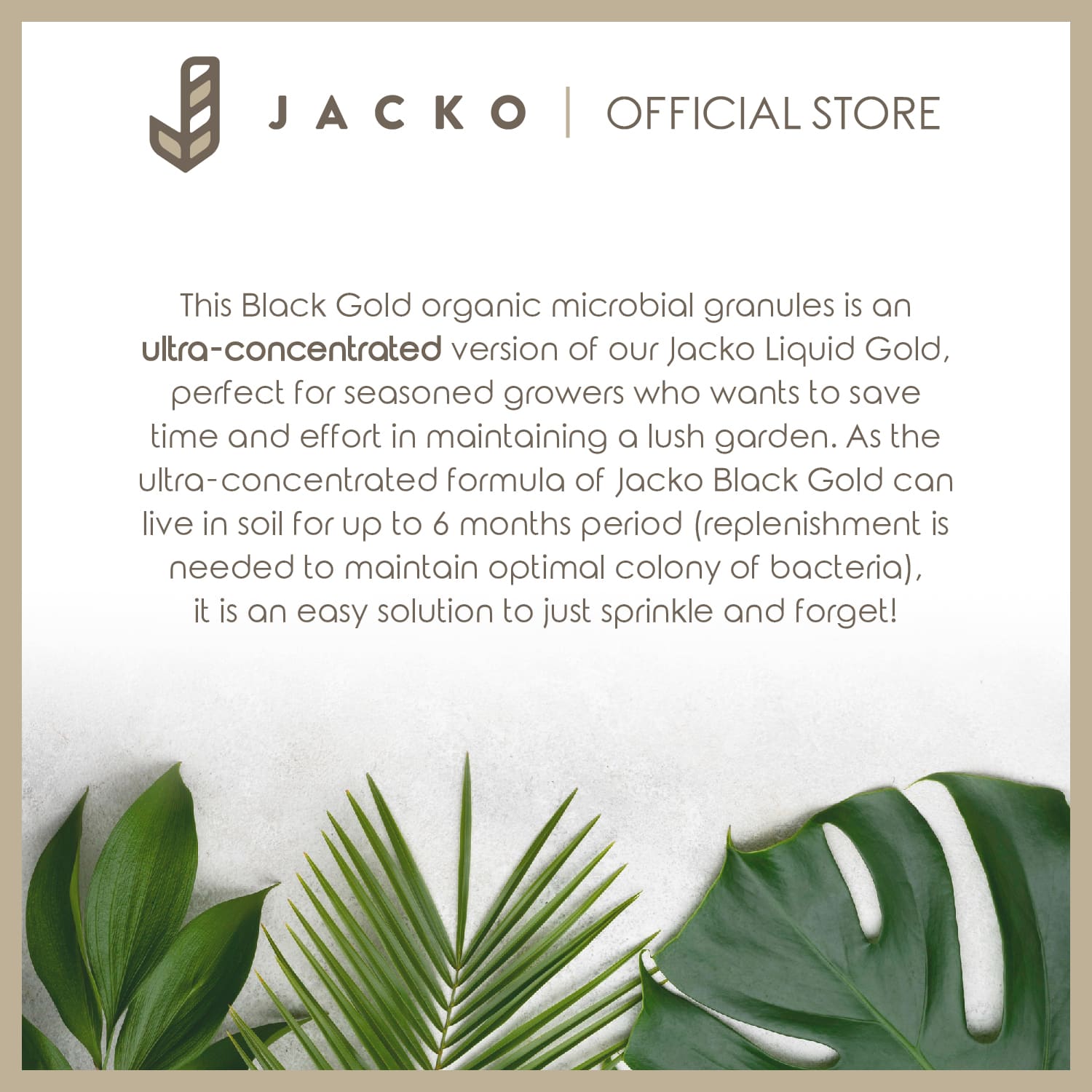 Jacko Black Gold description - Organic Microbial Granules