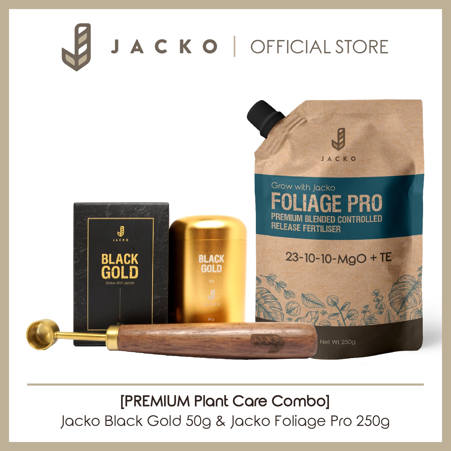 Jacko Black Gold 50g and Jacko Foliage Pro 250g - Premium Care Combo 